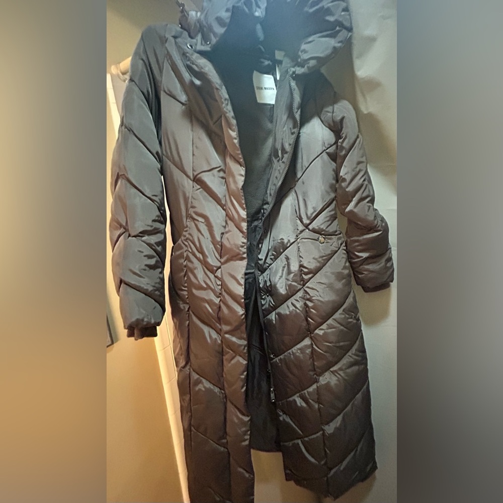 NWT- Steve Madden Full-length Gray Puffer Jacket